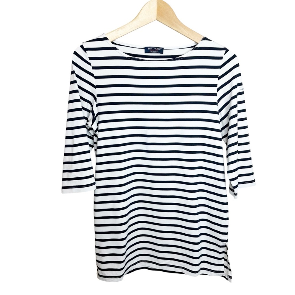 Saint James Striped Boatneck Top Size 4 - Picture 2 of 8